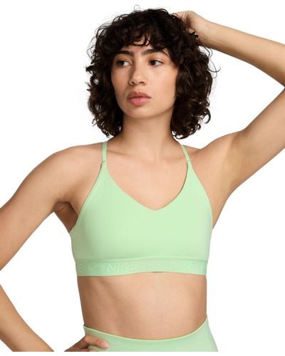 Nike Indy Light-support Padded Adjustable Sports Bra - Green