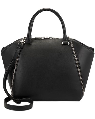 INC International Concepts Gigii Satchel With Chain, Created For Macy's - Black