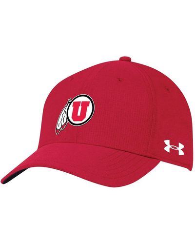 Under Armour Utah Utes Airvent Performance Flex Hat - Red
