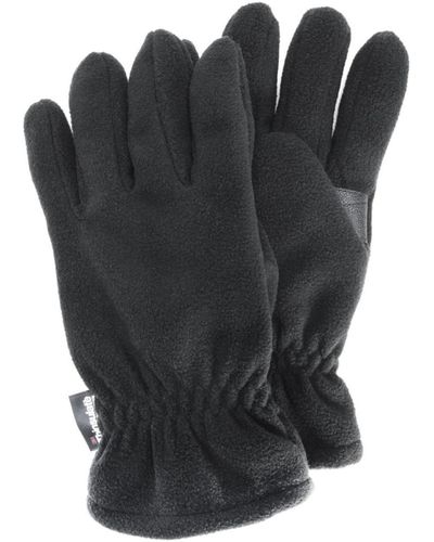 Muk Luks Waterproof Fleece Gloves - Black