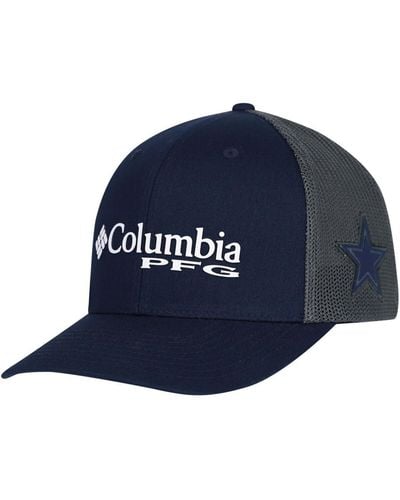 Columbia Dallas Cowboys Pfg Mesh Snapback Cap - Blue