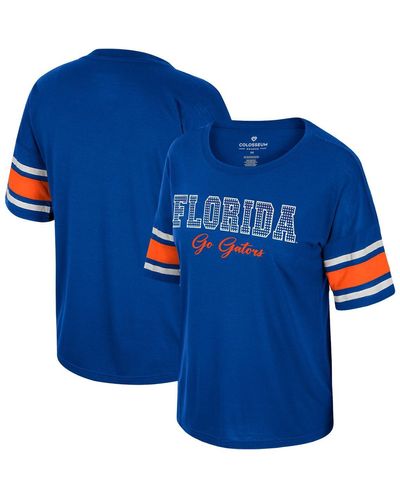 Colosseum Athletics Florida Gators I'm Gliding Here Rhinestone T-shirt - Blue