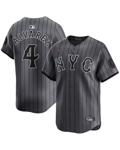 Nike Francisco Alvarez New York Mets 2024 City Connect Limited Player Jersey - Gray