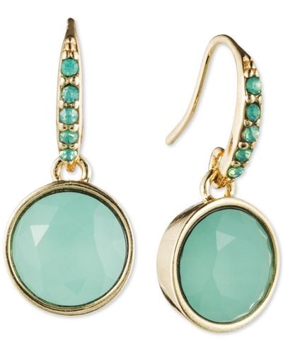 Lonna & Lilly Gold-tone Stone Earrings - Blue