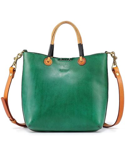 Old Trend Genuine Leather Outwest Mini Tote Bag - Green