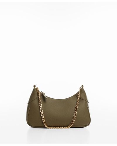 Buy MANGO Black Solid Shoulder Bag with Detachable Sling Strap - Handbags  for Women 12524350 | Myntra
