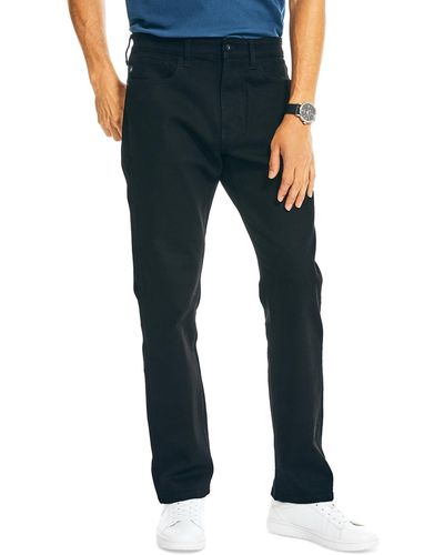 Nautica Vintage Straight-fit Stretch Denim 5-pocket Jeans - Black