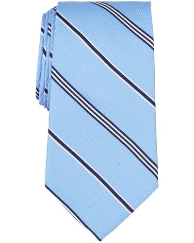 Brooks Brothers B By Parallel Stripe Silk Tie - Blue