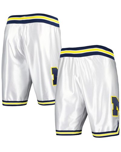 Mitchell & Ness Michigan Wolverines 1991 Shorts - White