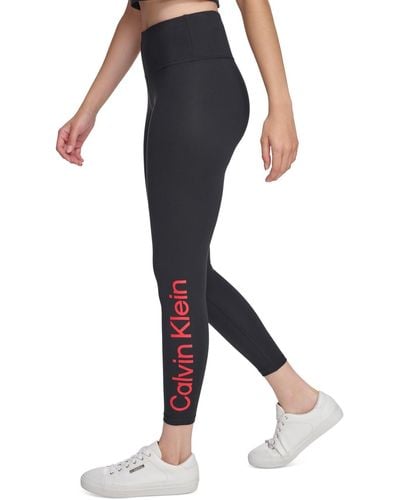 Calvin Klein Performance Women's 7/8 Logo Leggings Black SELECT PLUS SIZE  $69 | eBay