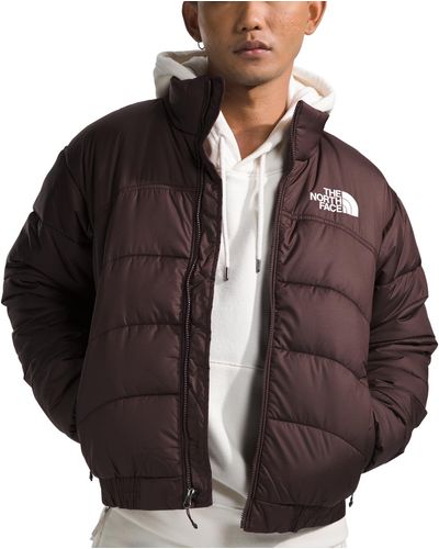 The North Face Tnf 2000 Quilted Zip Front Jacket - Brown