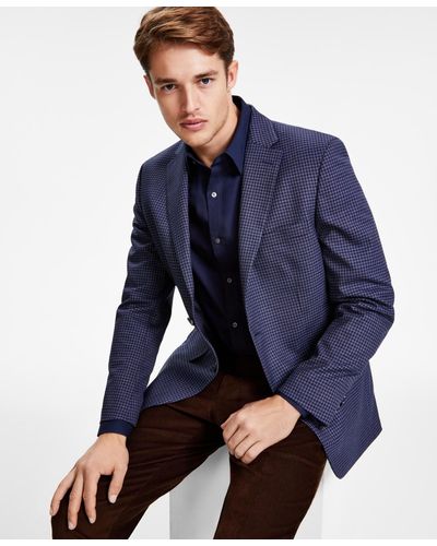 Tommy Hilfiger Modern-fit Pattern Sport Coats - Blue
