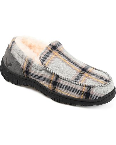 Territory Ember Moccasin Slippers - Gray