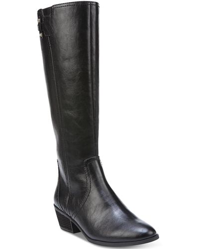 Dr. Scholls Brilliance Wide-calf Tall Boots - Black