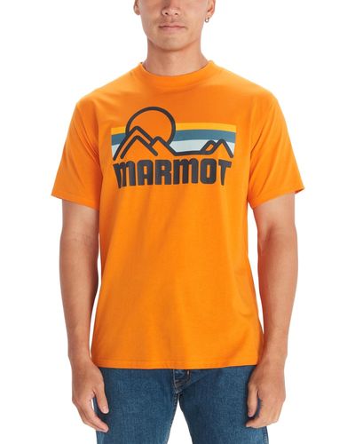 Marmot Retro Coastal Graphic Short-sleeve T-shirt - Orange