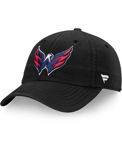 Fanatics Washington Capitals Core Primary Logo Adjustable Hat - Black