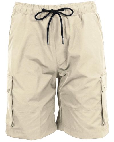 Galaxy By Harvic Moisture Wicking Performance Quick Dry Cargo Shorts - Natural