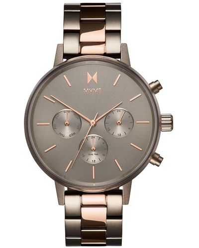 MVMT Nova Orion Titanium & Rose Gold-tone Stainless Steel Bracelet Watch 38mm - Metallic