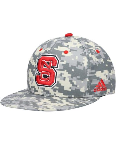 adidas Nc State Wolfpack Gray Undervisor On-field Baseball Fitted Hat