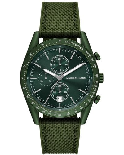 Michael Kors Warren Chronograph Nylon Watch 42mm - Green