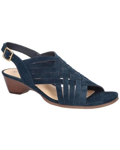 Bella Vita Seble Wedge Sandals - Blue