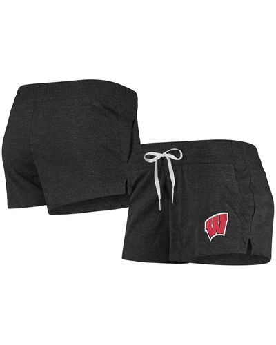 Under Armour Wisconsin Badgers Performance Cotton Shorts - Black