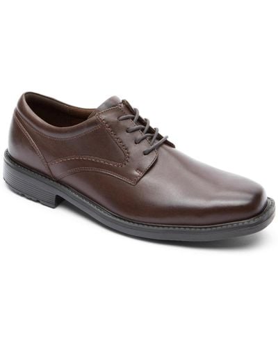 Rockport Sl2 Plain Toe Lace Up Shoes - Brown