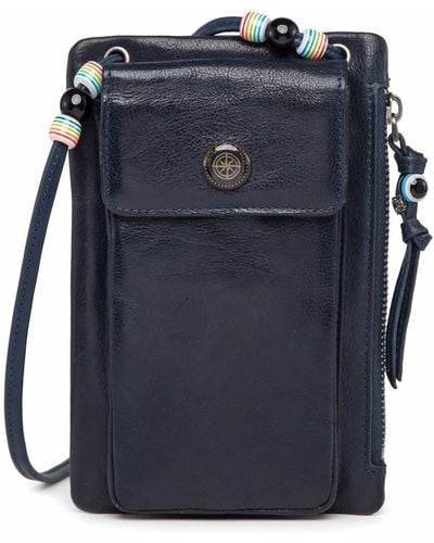 Old Trend Genuine Leather Northwood Phone Carrier - Blue