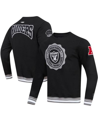 Pro Standard Las Vegas Raiders Crest Emblem Pullover Sweatshirt - Black