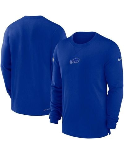 Nike Buffalo Bills 2023 Sideline Performance Long Sleeve T-shirt - Blue
