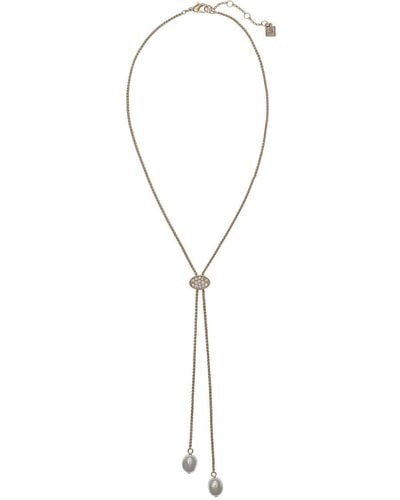 Laundry by Shelli Segal Adjustable Y Necklace - Metallic