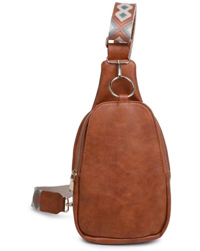 Moda Luxe Regina Sling Mini Backpack - Brown