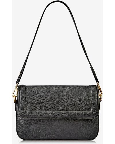 Gigi New York Margot Leather Shoulder Bag - Black