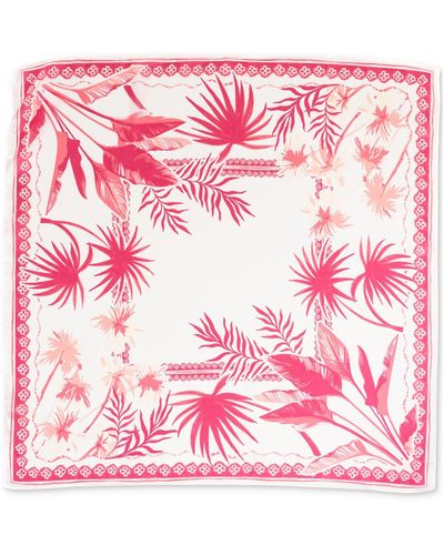 INC International Concepts Tropical-print Bandana Square - Pink