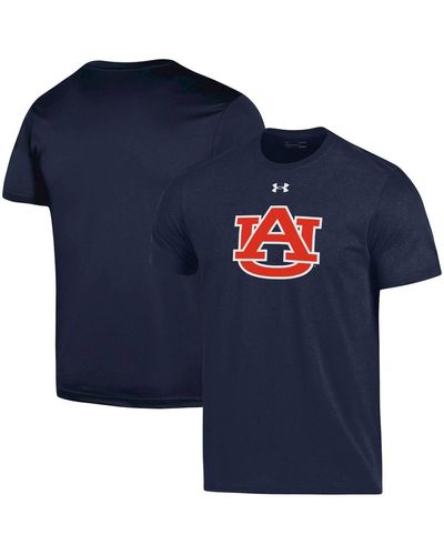 Under Armour Auburn Tigers School Logo Cotton T-shirt - Blue