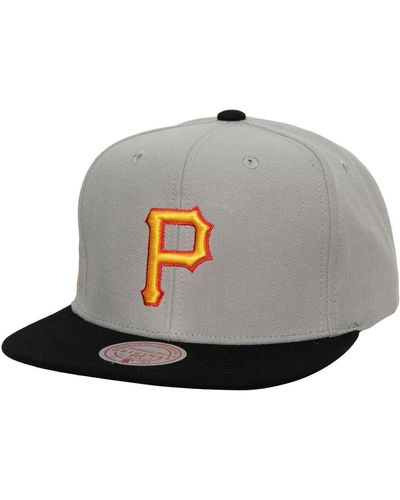 Mitchell & Ness Pittsburgh Pirates Cooperstown Collection Away Snapback Hat - Gray