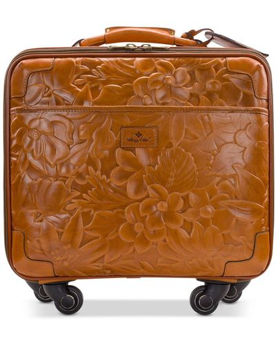 Patricia Nash Velino Embossed Leather 16" Trolley - Multicolor