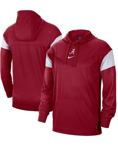 Nike Alabama Tide Sideline Jersey Pullover Hoodie - Red