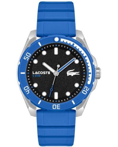 Lacoste Finn Silicone Strap Watch 44mm - Blue