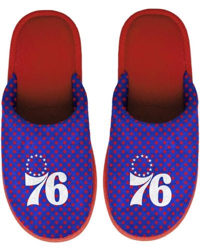 FOCO Philadelphia 76ers Big Logo Scuff Slippers - Purple