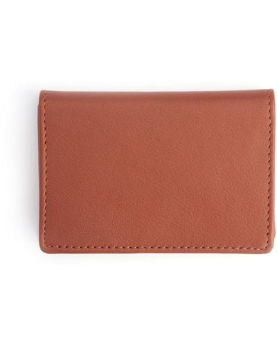 ROYCE New York Business Card Case - Brown