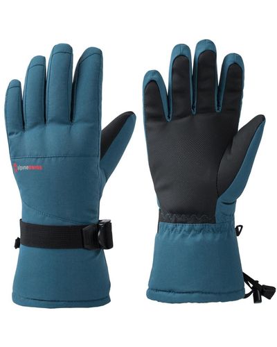 Alpine Swiss Waterproof Ski Gloves Snowboarding 3m Thinsulate Winter Gloves - Blue