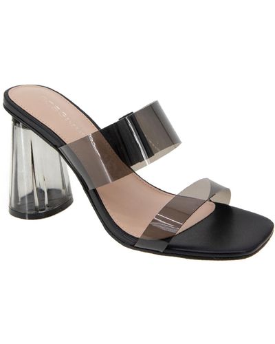 BCBGeneration Parisa Block-heel Vinyl Dress Sandals - Brown