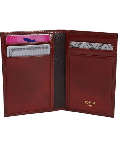 Bosca Genuine Leather 8 Pocket Credit Card Case