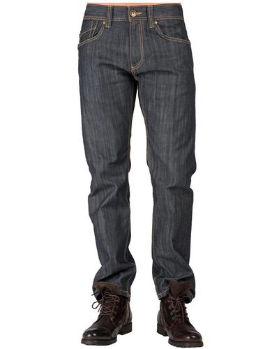 Level 7 Relaxed Straight Handcrafted Wash Premium Denim Signature Jeans - Gray