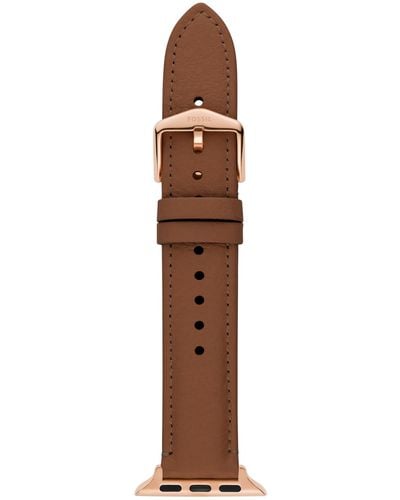 Fossil Leather Band For Apple Watch - Brown