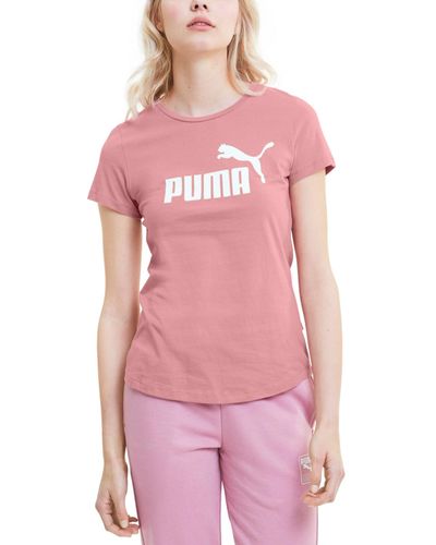 PUMA Essentials Graphic Short Sleeve T-shirt - Pink