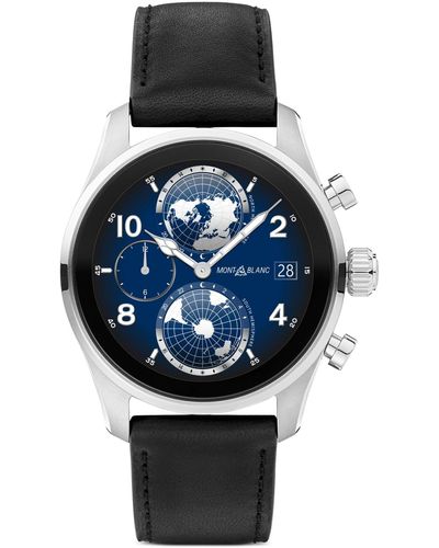 Montblanc Summit 3 Leather Strap Smart Watch 42mm - Black