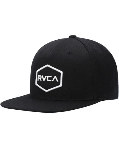 RVCA Commonwealth Adjustable Snapback Hat - Black