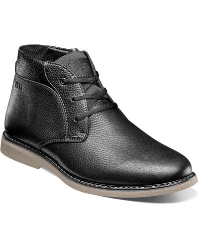 Nunn Bush Otto Plain Toe Chukka Boots - Black